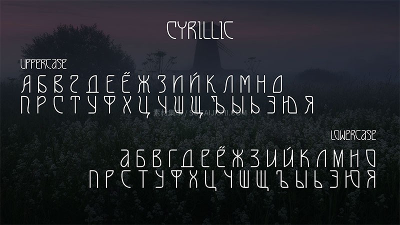 LUNNA细线几何字体,免费可商用